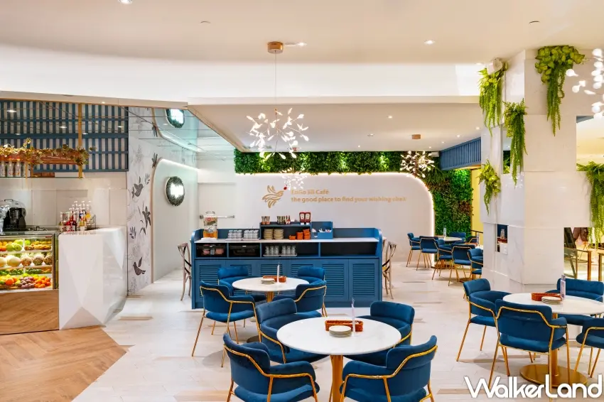 ▲Engolili 英格莉莉新門市透過自然植感與開闊動線設計，讓粉絲在信義區也能享受放慢步調的用餐空間。