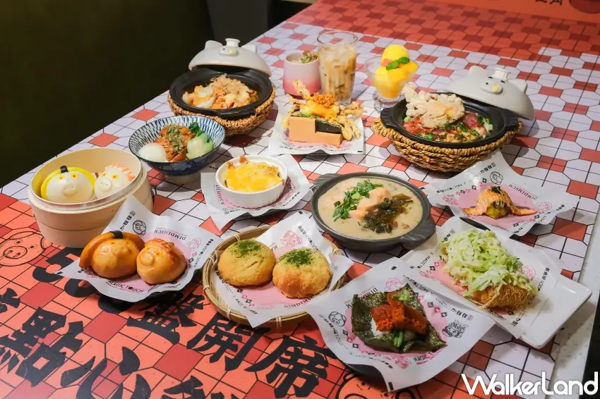 ▲点爭鮮MAGiC TOUCH與點點心聯名登場，以豬仔包打造港日混血限定料理，讓粉絲在壽司店也能吃到港點新吃法。（攝影：張人尹）
