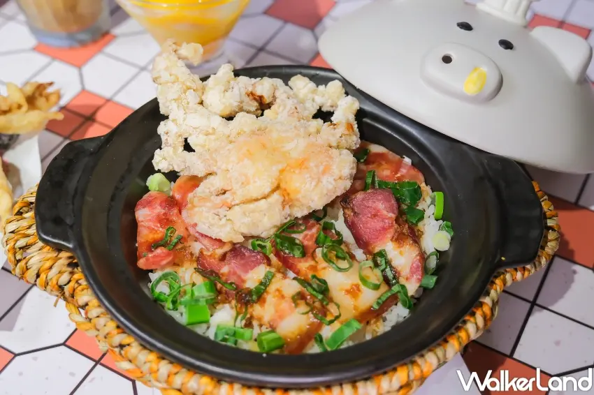 ▲點點心同步推出軟殼蟹臘味煲仔飯與海王豆腐煲，結合海鮮與臘味打造豐富層次口感。（攝影：張人尹）