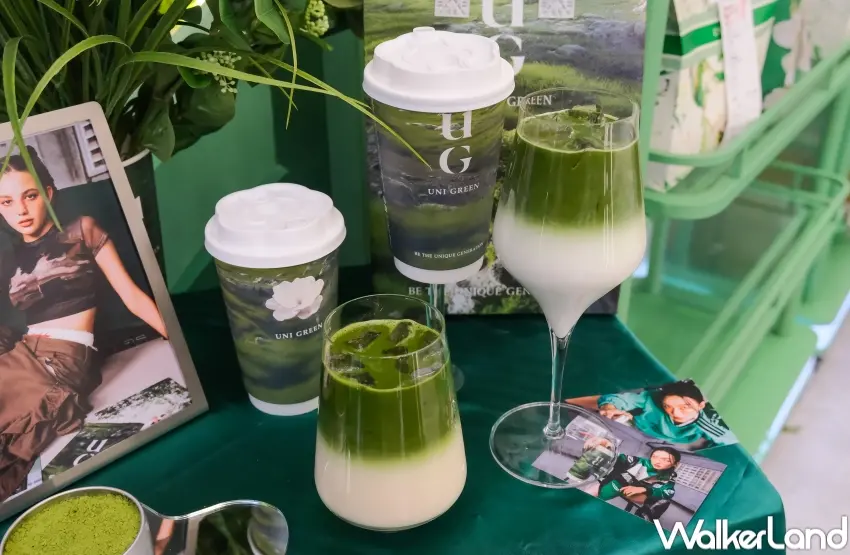 ▲UG推出凝綠厚抹與茉窨極抹兩款新品，分別主打濃厚茶韻與花香層次，讓UG抹茶系列呈現不同風味選擇。（攝影：張人尹）