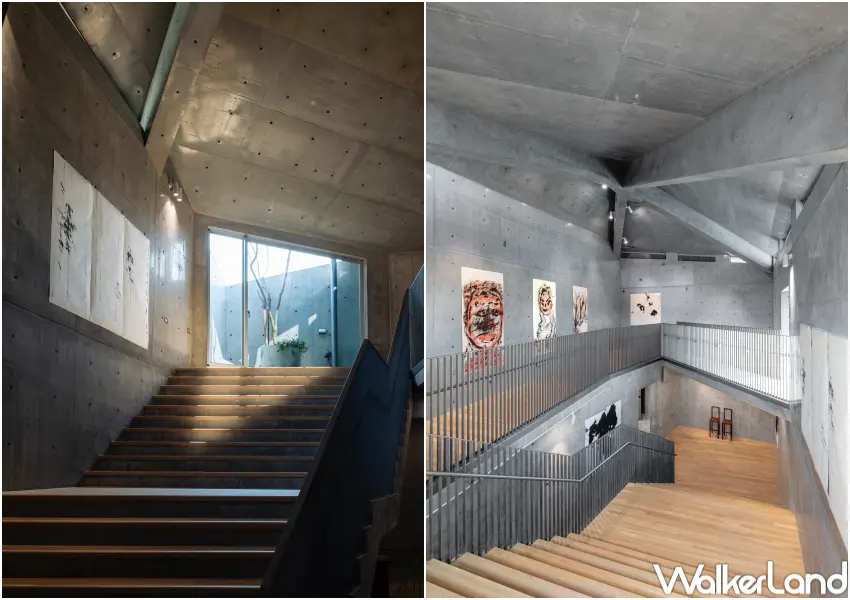 ▲天來美術館由建築大師毛森江設計，以「農夫美術館」為概念，巧妙融入斗笠、農田與稻草等元素。(圖片來源：天來美術館)