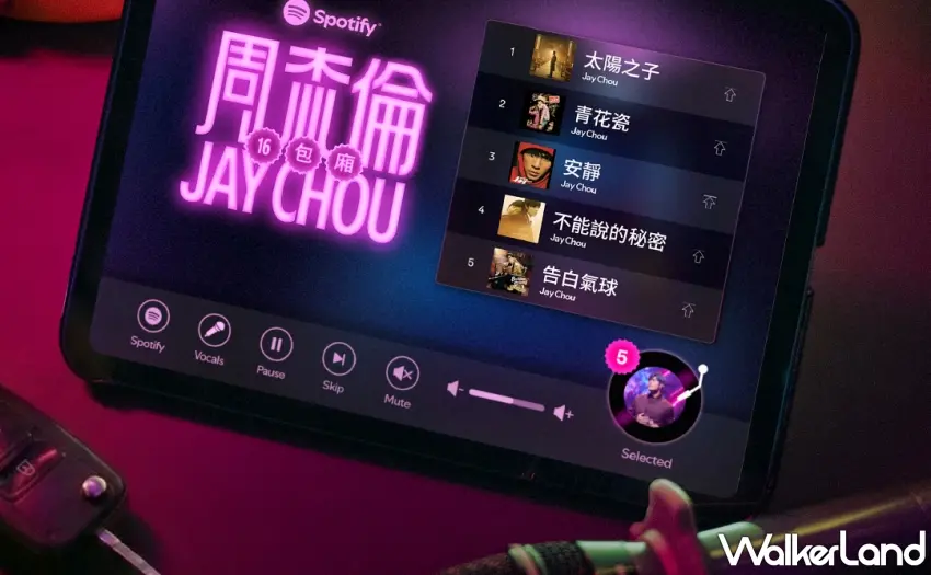 ▲「周杰倫16包廂」互動體驗將包廂物件結合歌曲知識，帶給歌迷沉浸式驚喜。圖／Spotify提供；窩客島整理