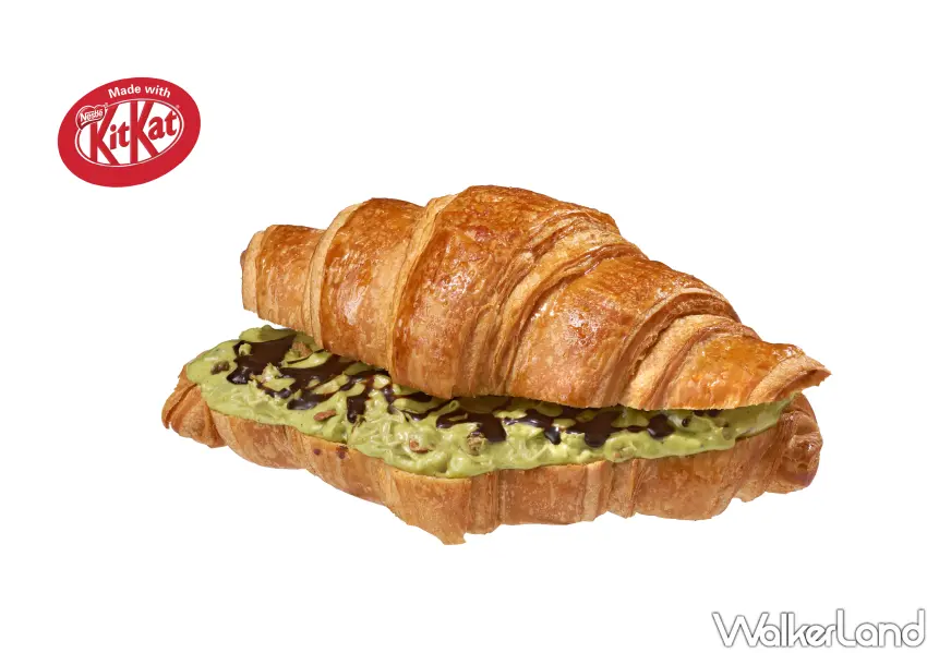 ▲超療癒「杜拜開心果巧克力可頌」早餐到拉亞漢堡就能吃到。