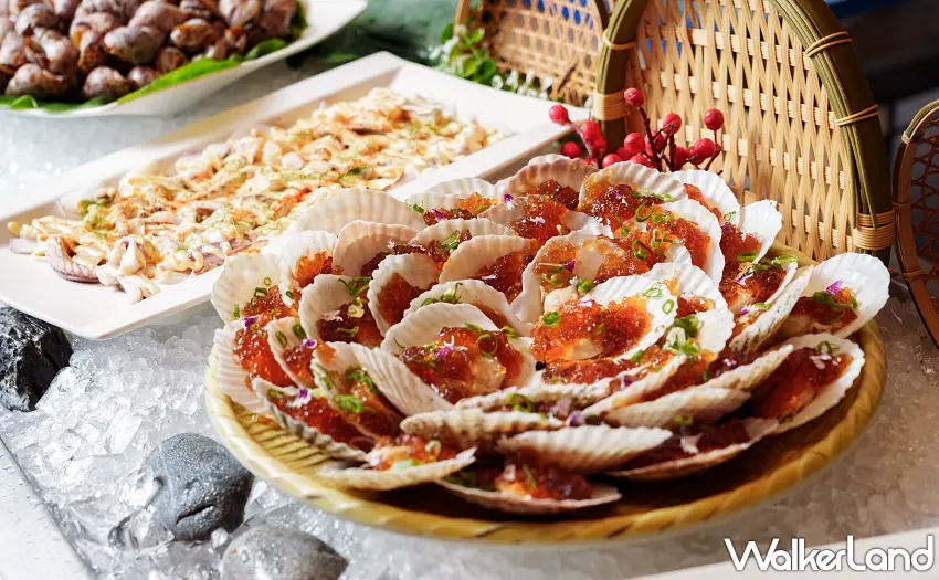 ▲春季限定海味上桌，以鮮甜干貝結合清爽風味，呈現輕盈而富層次的季節饗宴。圖／大倉久和大飯店提供；窩客島編輯整理