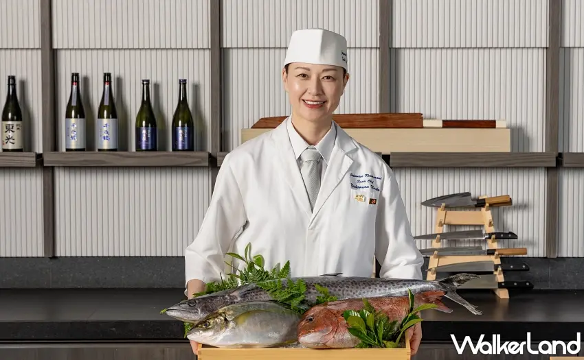 ▲西村料理長推出全新春季Omakase套餐，以精緻握壽司為核心，嚴選來自日本長崎、石川及台灣東港等地的頂級旬味，鮮美滋味滿溢。圖／高雄日航酒店提供；窩客島整理