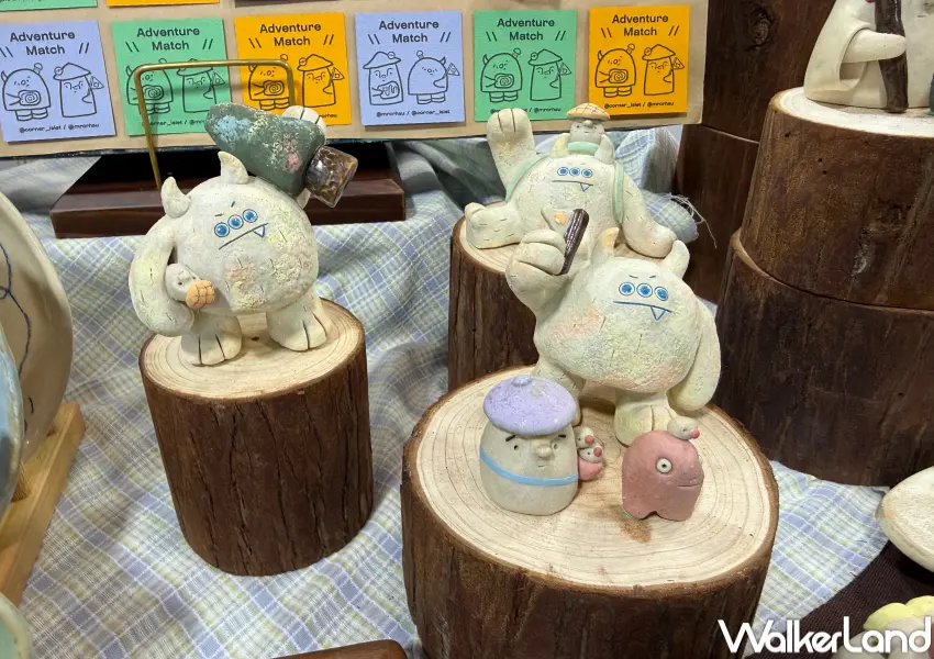 ▲2026台北插畫博覽會！國內外創作者娃娃、明信片、公仔、紙膠帶等周邊。(攝影：鄭亦庭)