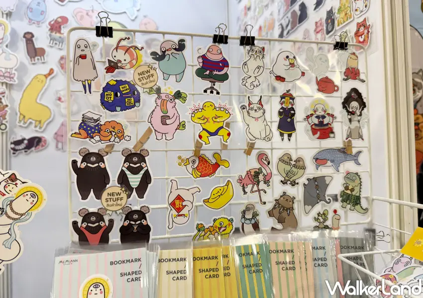 ▲2026台北插畫博覽會！國內外娃娃、明信片、公仔、貼紙、紙膠帶等周邊一次逛個夠。(攝影：鄭亦庭)