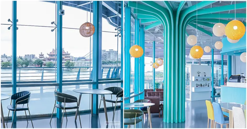 ▲「龍咖啡」坐擁絕美湖景，落地窗將湖畔風光一覽無遺，邊喝咖啡邊賞景，是最迷人的午後時光。