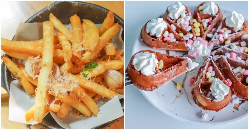 ▲龍潭美食選擇超多元，從西式料理、甜點到道地客家菜一次滿足，全家出遊無煩惱。