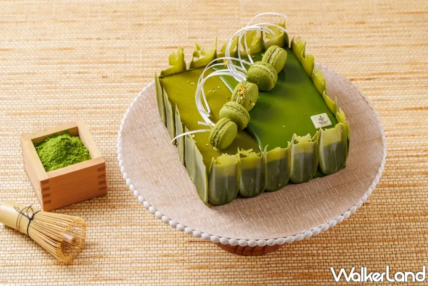 ▲抹茶歐貝拉使用靜岡小柳津65號抹茶粉，加上濃郁巧克力甘納許與抹茶奶油霜，有著優雅茶香與可可香氣。圖／JR東日本大飯店台北提供；窩客島整理