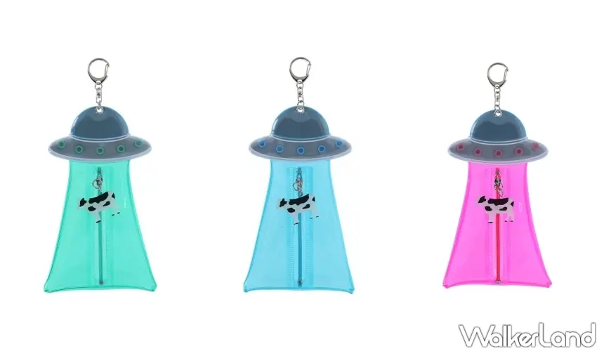 ▲sun-star飛碟收納袋勇奪創意賞，UFO造型結合乳牛拉鍊，獵奇感十足的幽浮設計成為社群熱議的話題文具。