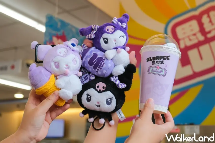 ▲7-ELEVEN推出KUROMI冰品絨毛吊飾盲盒，透過集點機制讓粉絲在購買冰品同時累積收藏樂趣（攝影：張人尹）