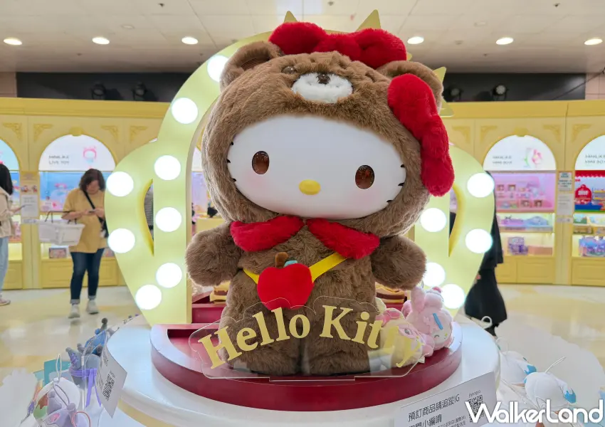 ▲台北車站三麗鷗快閃店！即日起至4月22日在台北地下街Y3出口的第12廣場登場。(攝影：鄭亦庭)