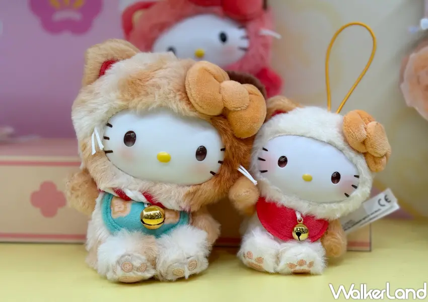 ▲北車三麗鷗快閃店必買周邊推薦！招財貓Kitty絨毛娃娃、台灣首發茶壺造型Kitty全要收。(攝影：鄭亦庭)