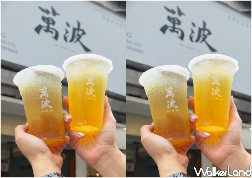 ▲趁著春季新品上市，萬波祭出「紫蘇檸檬奇亞籽」免費加愛玉優惠，讓咀嚼控一次喝過癮。(攝影：鄭雅之)