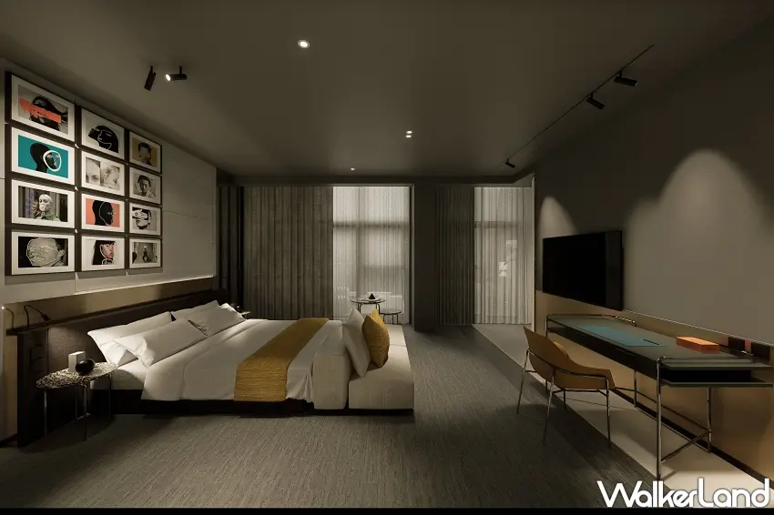 ▲房內使用比例均衡的羽絨被搭配100%純棉材質雲感寢具承接旅人身心。 圖/PORTRAIT鉑萃酒店提供;窩客島整理