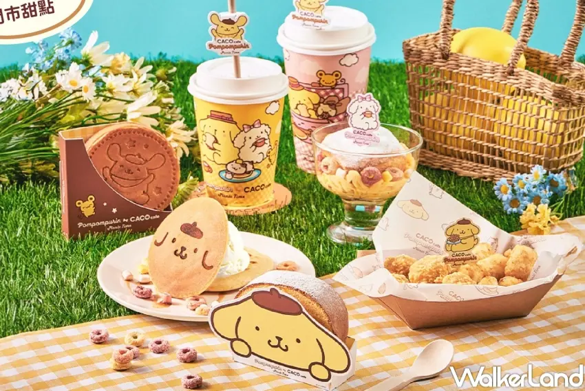 ▲CACO cafe打造布丁狗30週年聯名咖啡廳，結合主題場景、餐點與周邊，吸引粉絲安排下午茶打卡行程。