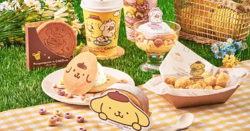 布丁狗咖啡廳！布丁狗30週年X CACO cafe聯名咖啡，布丁狗甜點 布丁狗加價購一次看。