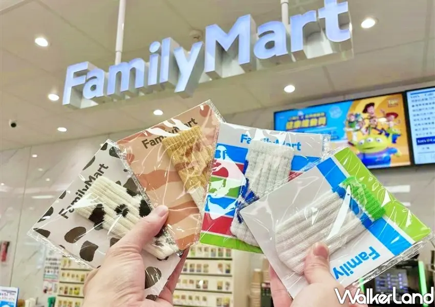 ▲四款限量超萌冰棒套，包含全家經典條紋、橘貓、大麥町及台灣藍白拖造型，具備防凍手與社群拍照裝飾功能。