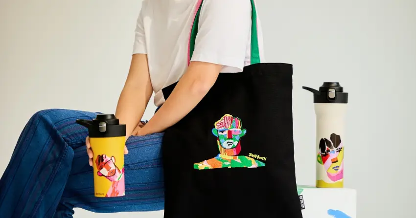 2026必收保溫瓶！日本虎牌聯名精品藝術家John Booth，雙飲吸管設計優雅喝波霸，撞色美學打造最美時尚配件。