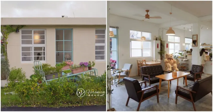 ▲「露露咖啡」室外綠意環繞、氛圍清新,室內空間明亮通透、溫馨舒適,是享用午餐的不二選擇。