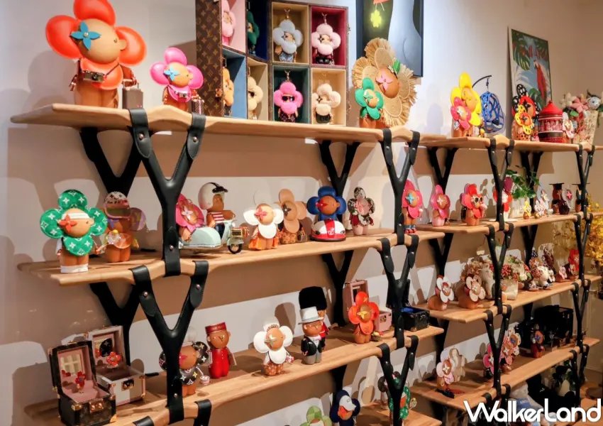 ▲光之間三樓展區公開全球完整度名列前茅的 Louis Vuitton Vivienne 私人收藏，草間彌生聯名款必看。(圖片來源：光之間 Art Space)