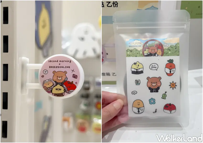 ▲微風南山Second Morning快閃店加價購周邊！可把Second Morning凸面鏡、聯名磁鐵燈箱帶回家。(攝影：鄭亦庭)