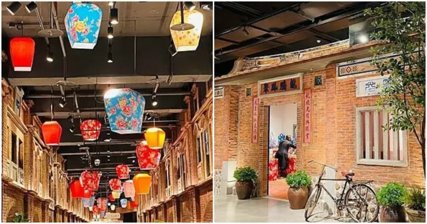 ▲「遠百竹北」從客家建築到老街街景細節都超到位，很難想像這樣的懷舊空間竟藏在百貨裡。