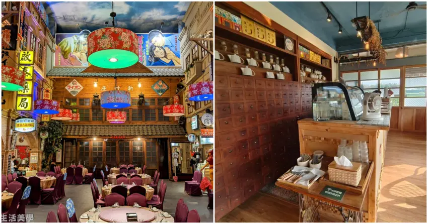 ▲懷舊餐廳與藥房咖啡廳，各自以不同形式重現復古場景，濃厚懷舊氛圍一次收集。