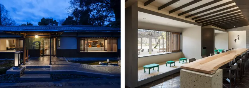 ▲京都圓山公園菊之溪店是首間座落於名勝公園的分店，透過店舖體驗傳達京都市珍貴文化遺產的魅力。