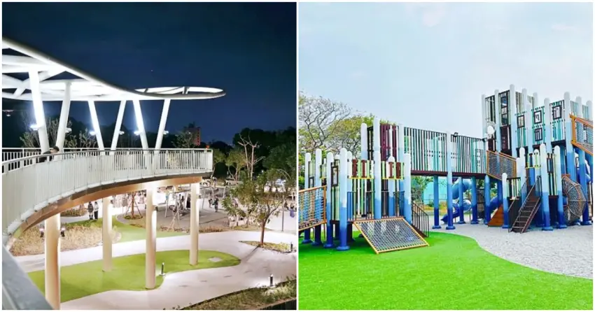 ▲近年越來越多公園採用共融設計,不僅讓孩子盡情放電,也讓長輩能輕鬆漫步、自在休憩,成為全年齡都能共享的生活空間。