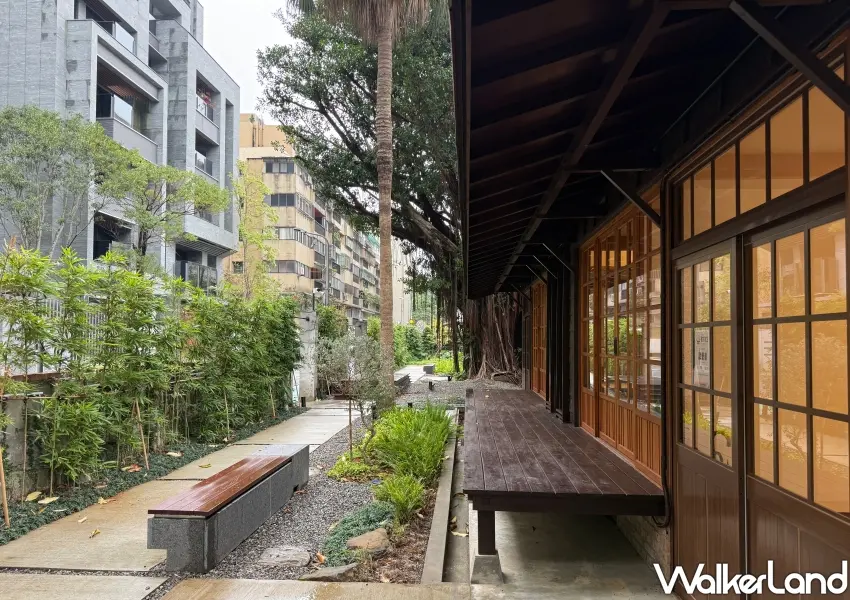 ▲漫步光在錦町日式庭院長廊，木構緣側與礫石小徑營造出京都感的慢活氛圍。(攝影：鄭雅之)