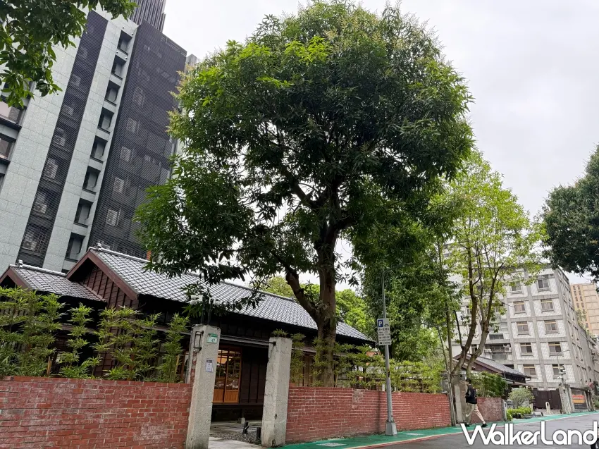 ▲位於杭州南路巷弄的光在錦町，紅磚牆與參天古樹守護著台北歷史建築記憶。(攝影：鄭雅之)