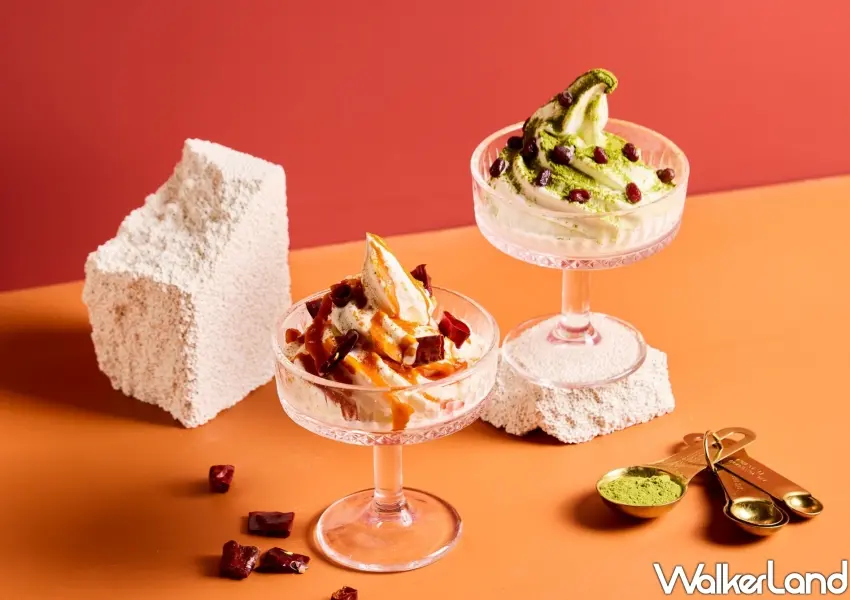 ▲獵奇美食台北必吃!鼎王獨家創意甜點麻辣鹽花霜淇淋,經典麻辣湯頭融合綿密牛奶冰淇淋,鹹甜辣冰火交融超吸睛。