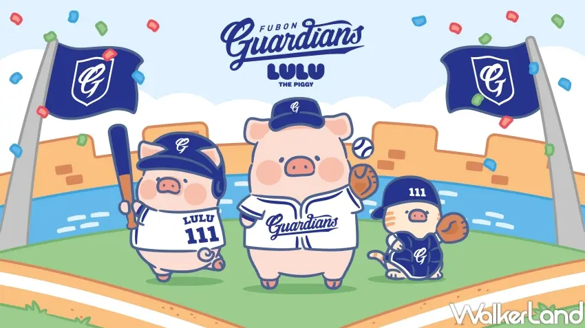 ▲罐頭豬LuLu進駐富邦悍將主場,從觀賽到場外互動都充滿角色陪伴感。