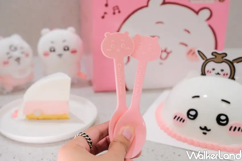 ▲COLD STONE吉伊卡哇冰淇淋蛋糕可加購造型蛋糕盤附湯匙。(攝影:張人尹)