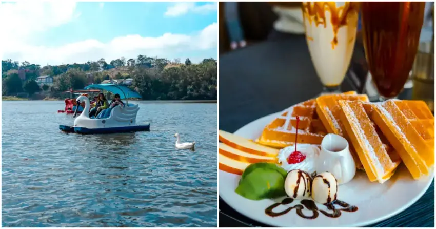 ▲「映象水岸」坐擁療癒湖畔景色，特別適合早晨來訪，搭配輕食甜點療癒又幸福。