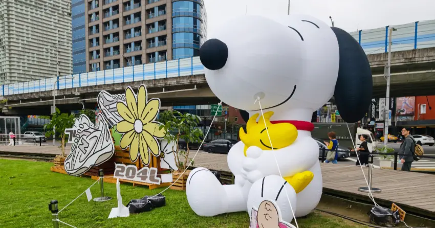 史努比現身華山！NB春日遊樂園免費闖關拿禮物，蛋堡 持修領軍嗨唱。