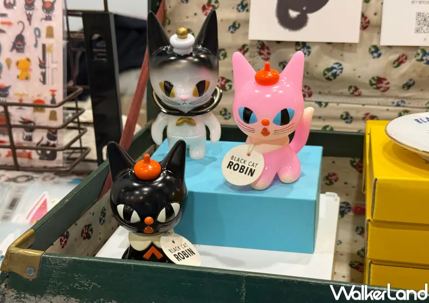 ▲2026台灣禮品文具展不逛日本館！9位日本創作者黑貓設計、Tama 貓貓、小餃子喬桑等周邊小物一次逛。(攝影：鄭亦庭)