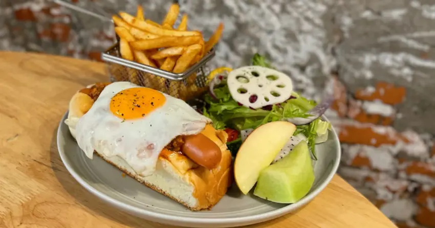 ▲「Merci Cafe」餐點選擇豐富，早午餐盤份量十足、營養均衡，從沙拉到主食都相當用心。