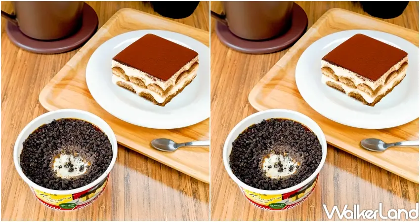 ▲小美巧敲冰–提拉米蘇以巧酥頂層搭配咖啡醬與起司冰淇淋，重現提拉米蘇三層式甜點風味。