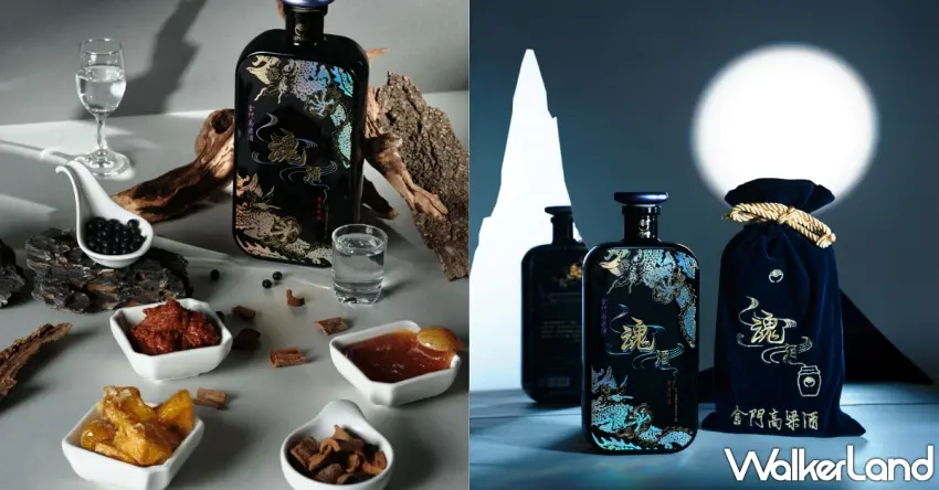 ▲「魂酒金門高粱酒」帶有地瓜甜香、韓式甜醬香氣，是金門酒廠產品線中，首見帶有「韓風」的金門高粱酒 。圖／黑松公司提供；窩客島編輯李維唐整理