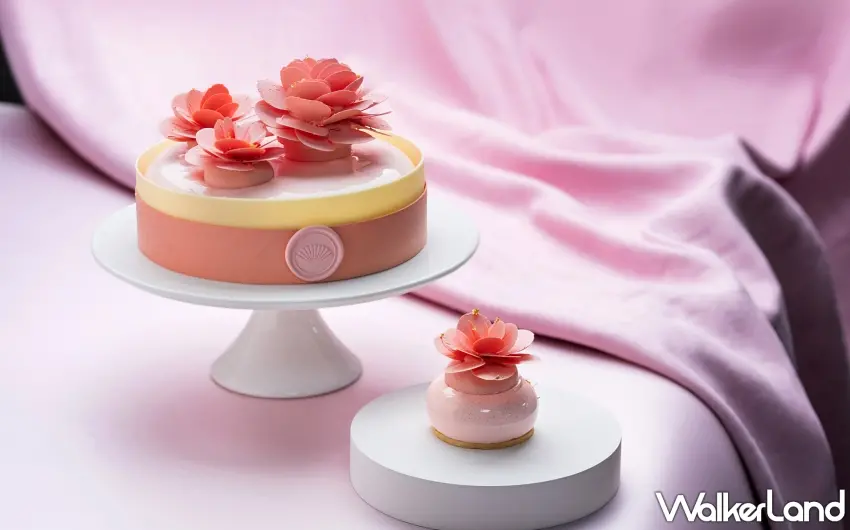 ▲台北文華東方酒店行政西點主廚胡利雲精心設計的母親節限定蛋糕「絲韻花園」，以春日芬芳的意境演繹細膩華美的味蕾體驗。圖／台北文華東方酒店提供；窩客島編輯李維唐整理