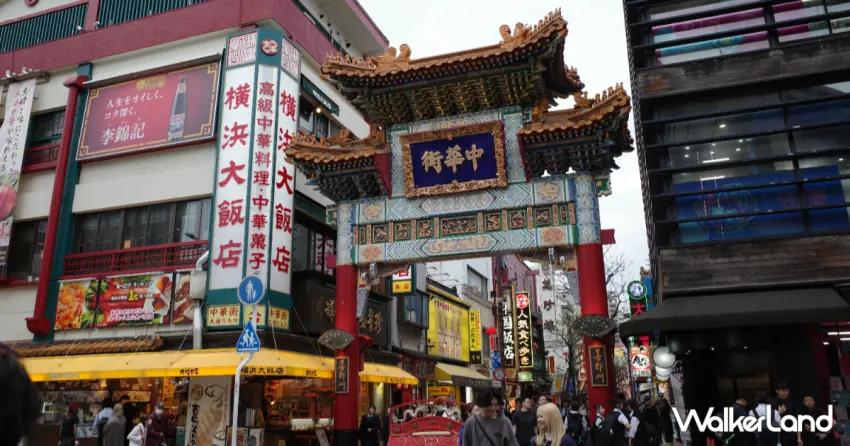 ▲「橫濱中華街」人潮絡繹不絕，集結中、台、港多元料理，悠閒氣氛值得體驗。（攝影：陳怡吟）