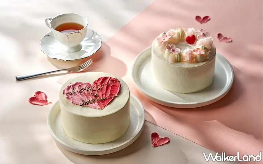 ▲台北美福大飯店點心坊推出兩款母親節限定五吋蛋糕，「粉漾花園」以藍莓優格展現清新氣息，「啡常愛妳」則完美融合咖啡與夏威夷豆的濃郁層次 。圖／台北美福大飯店提供；窩客島編輯李維唐整理