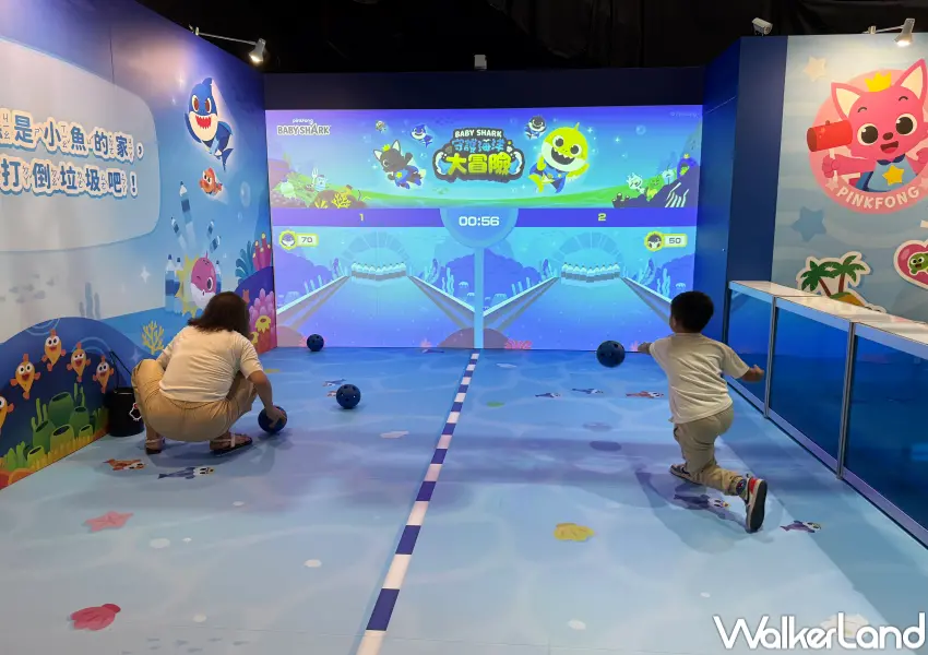 ▲Baby Shark兒童遊樂場！台北科教館Baby Shark親子展覽，7大遊樂區一次玩。(攝影：鄭亦庭)