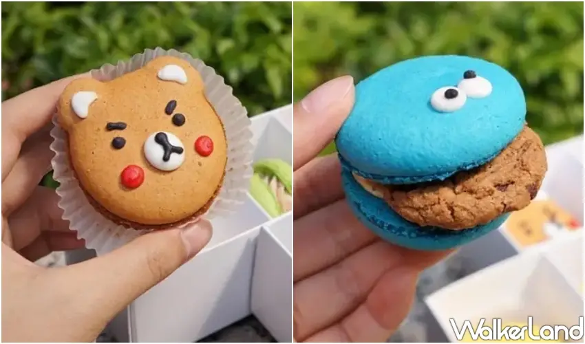 ▲色彩繽紛的Melting Finger韓式馬卡龍也將插旗北車atre，可愛造型預計成為站內最新的人氣打卡美食。