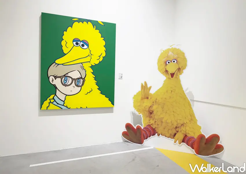 ▲捷運西湖站必逛芝麻街展覽！《芝麻街・奇妙藝境》集結24位藝術家，重新詮釋芝麻街角色。(攝影：鄭亦庭)