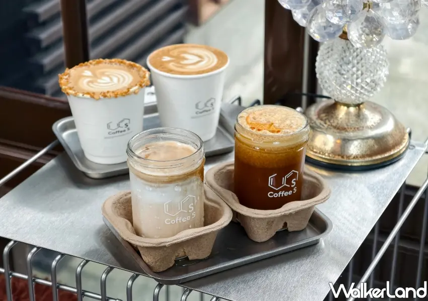 ▲Coffee S經典飲品，包含熱拉花拿鐵與招牌雪漸層咖啡，滿足各種咖啡愛好者的味蕾。(攝影：鄭雅之)