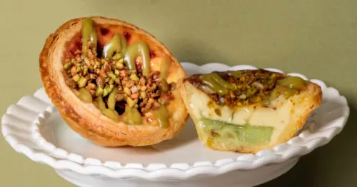 比香港更濃！肯德基開心果脆粒蛋撻 三層次開吃，母親節必吃優惠開賣。